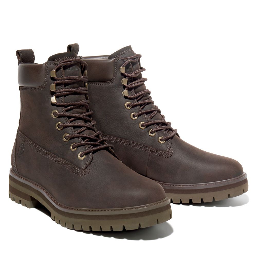 Timberland Μποτες Χιονιού Ανδρικα Βαθυ Καφε - Courma Guy Waterproof - Greece 0598721-VL